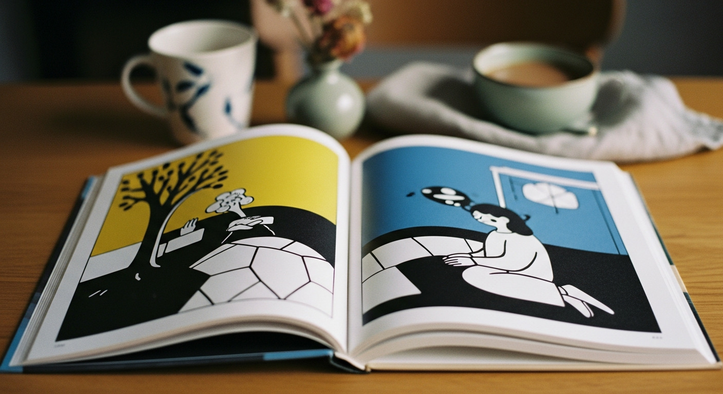 モノクロ絵本と過ごす、静謐な時間。光と影が織りなす、あなただけの物語