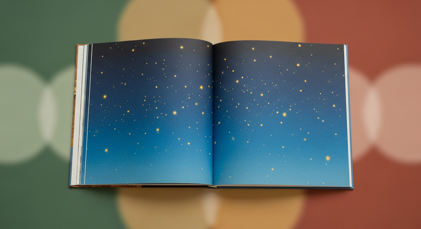 疲れた心を癒す大人の絵本｜夜空を見上げる睡眠前の習慣