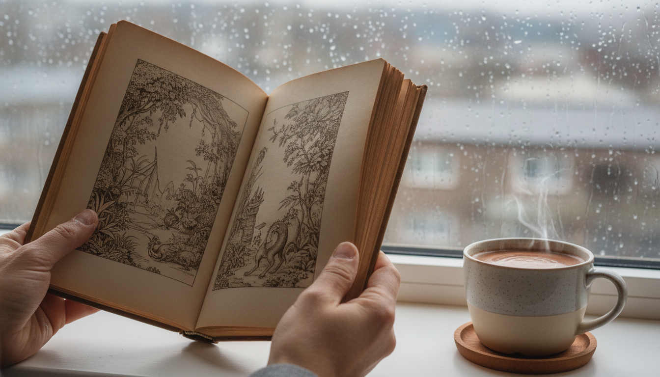 雨の日の静けさの中で。絵本と過ごす、大人のための時間旅行